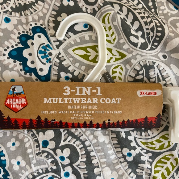 Arcadia Trail 3-in-1 Gray Dog Coat XXL - Picture 4 of 11